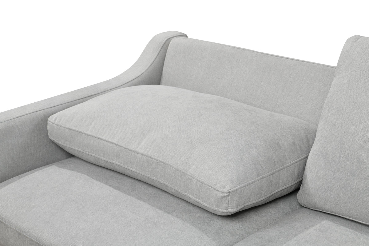 [SantaChoice] 69"3 in 1 Convertible Queen Sleeper Sofa Bed, Modern Fabric Loveseat Futon Sofa Couch w/Pullout Bed, Small Love Seat Lounge Sofa w/Reclining Backrest, Furniture for Living Room, Light Gray