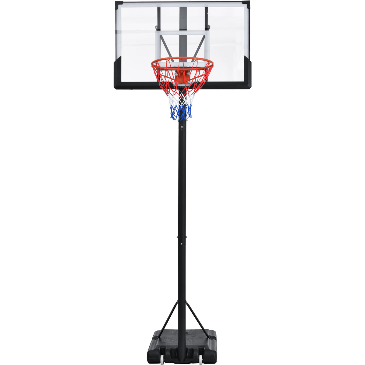 Portable Basketball Hoop Basketball System 4.76-10ft Height Adjustable for Youth Adults LED Basketball Hoop Lights, Colorful lights, Waterproof,Super Bright to Play at Night Outdoors,Good Gift for Kid