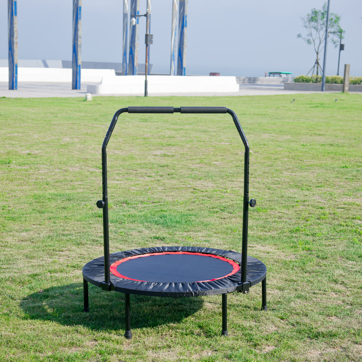 40 Inch Mini Exercise Trampoline for Adults or Kids  Indoor Fitness Rebounder Trampoline with Safety Pad  Max. Load 300LBS
