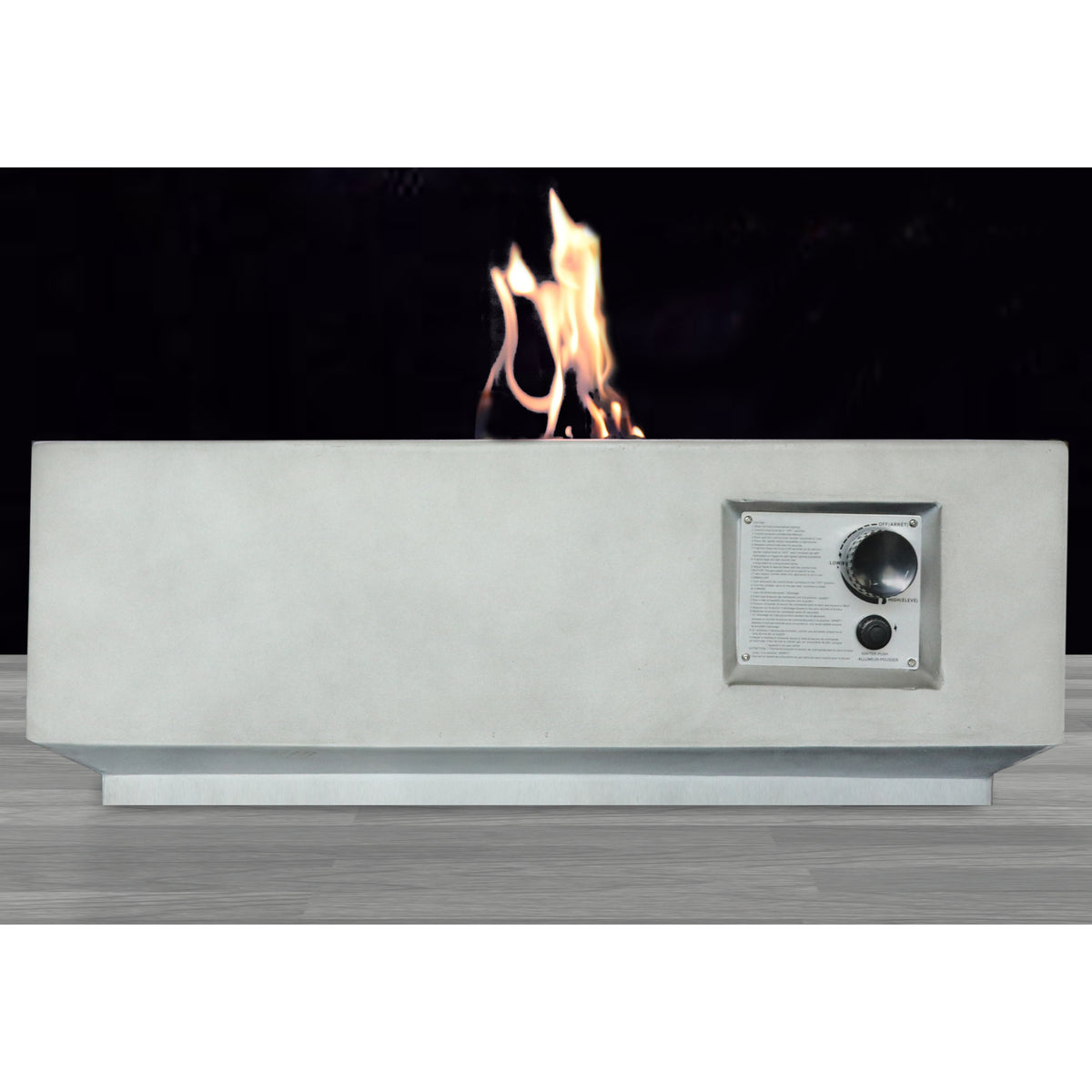 Fiber Reinforced Concrete Propane/Natural Gas Fire Pit table