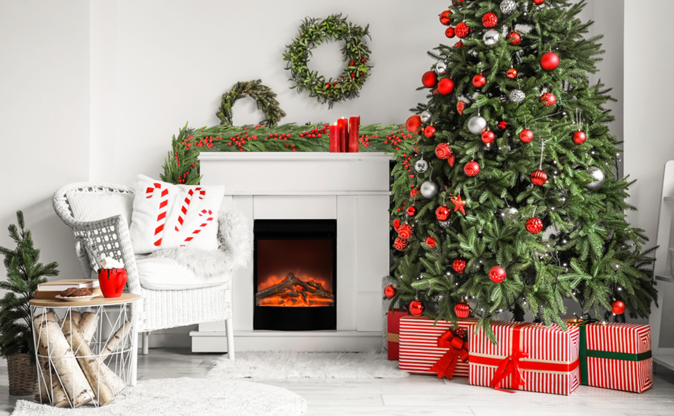 72'' in. Lighted Faux Spruce Garland 2PCS