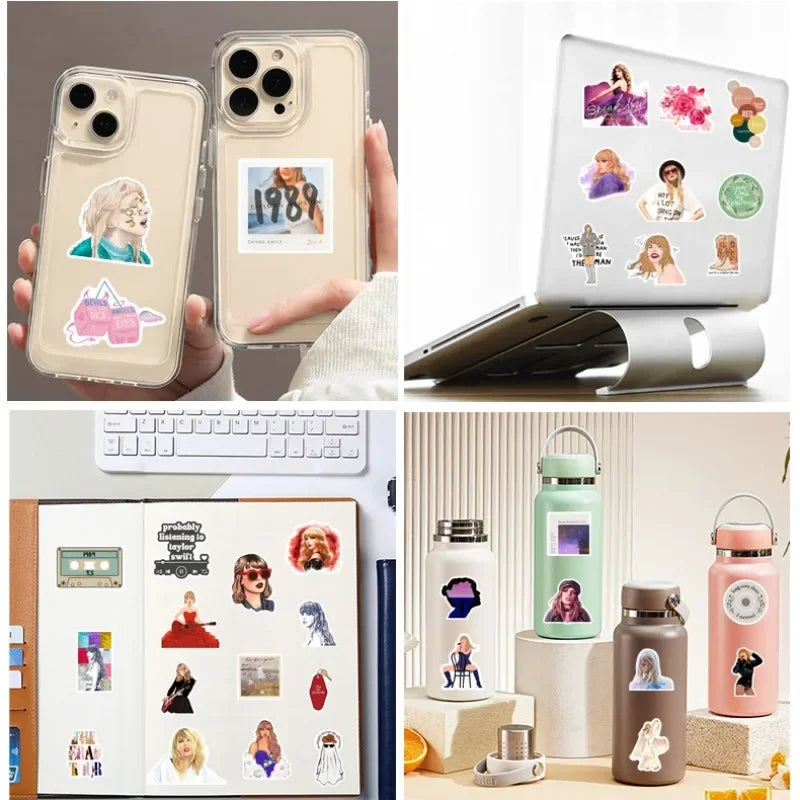 10/25/50pcs Folk Music Alison Stickers Graffiti Swift for T-Taylor Guitar DIY Living Room Laptop Phone Scrapbooking Suitcase Car