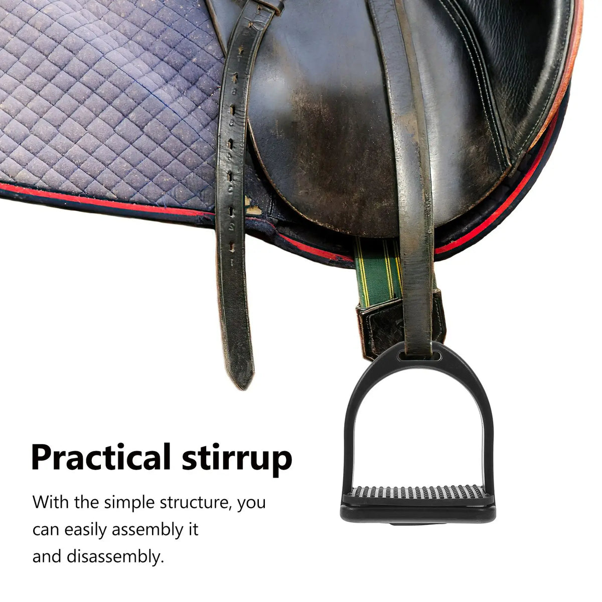2 PCS Horse Riding Stirrups Plastic Horse Saddle Anti-skid Horse Pedal Super Lightweight Equestrian Safety Equipment