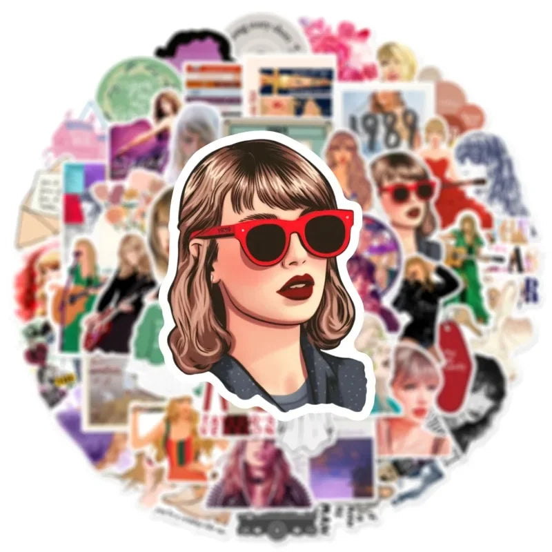 10/25/50pcs Folk Music Alison Stickers Graffiti Swift for T-Taylor Guitar DIY Living Room Laptop Phone Scrapbooking Suitcase Car