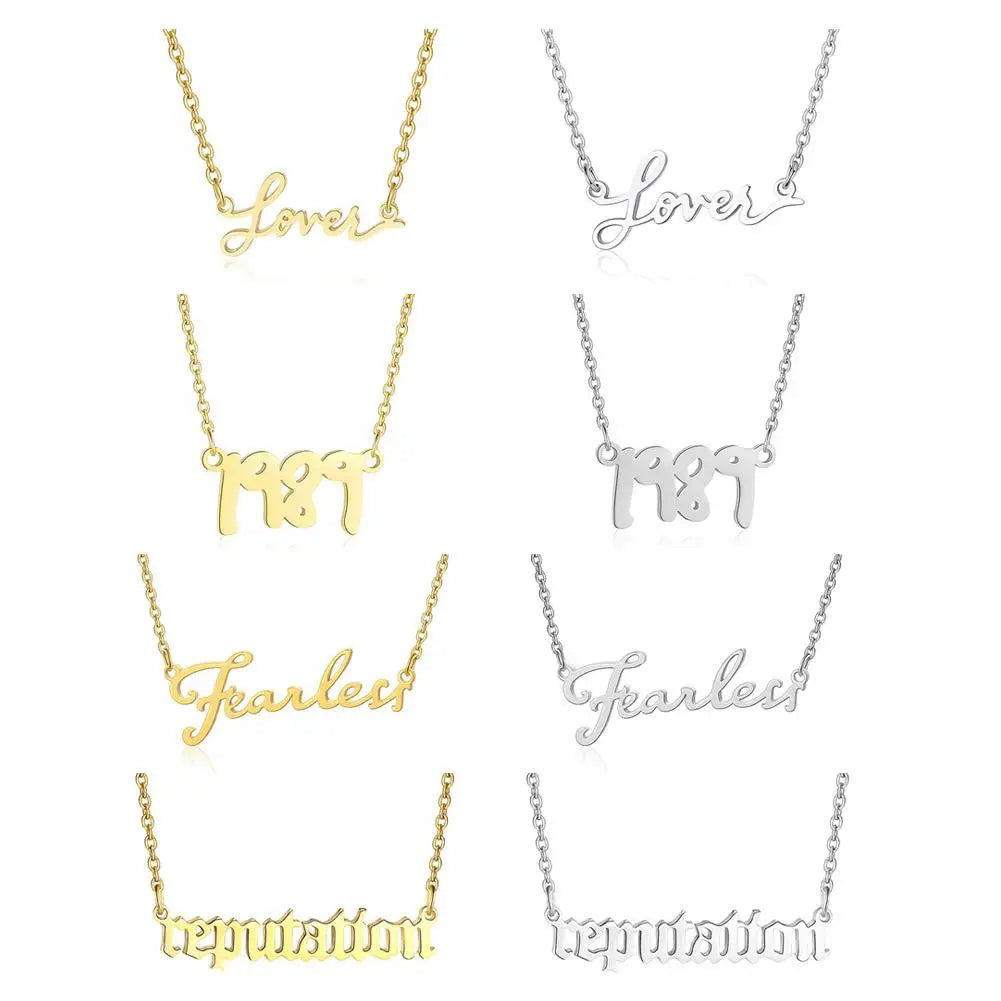 Taylor The Swift 2023 Lover Folklore New The Eras Tour Concert Commemorative Series Pendant Jewelry For Fans Friends Gift