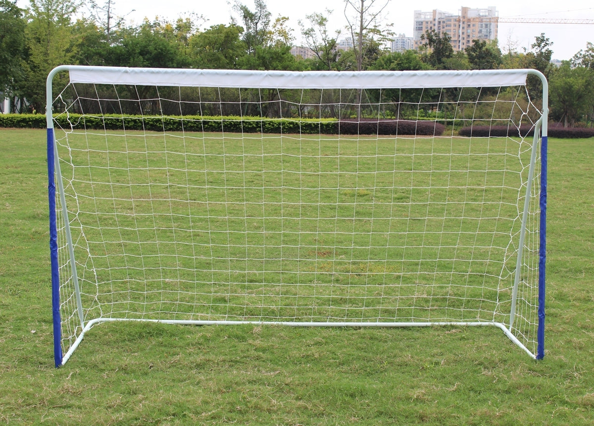 8x5FT Soccer Goal for Backyard with Carry Bag - Steel Pipe Goal - Fun for Outdoor Indoor Training Games for Kids Youth Adult, for Easy Storage and Transportation