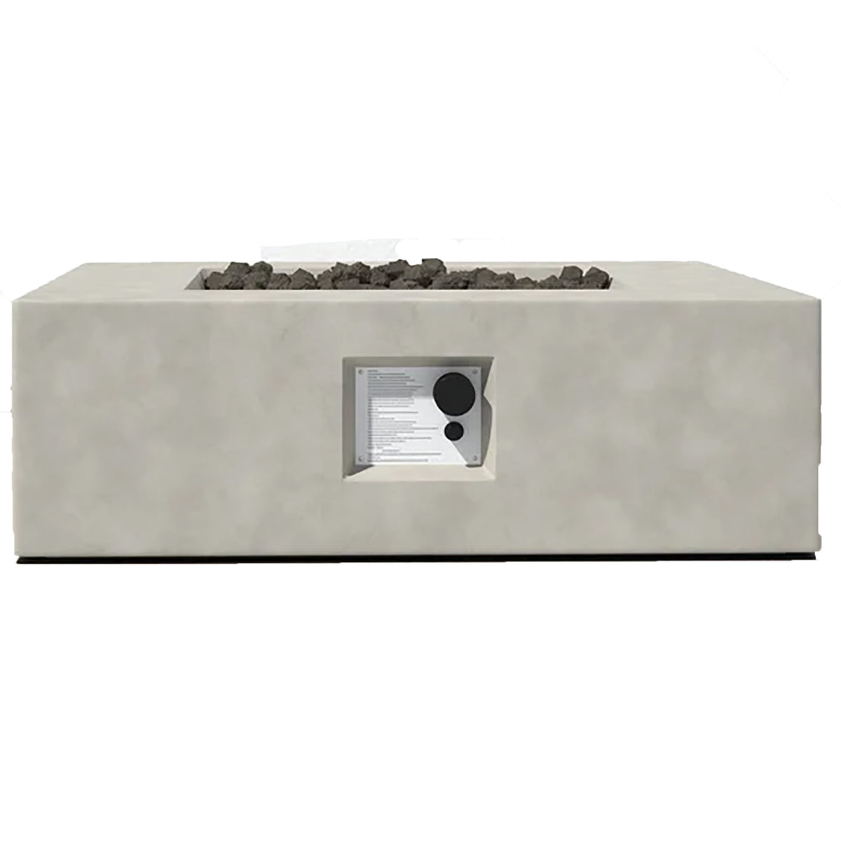 12" H Concrete Outdoor Fire Pit Table(Natural Concrete)CM-1010C