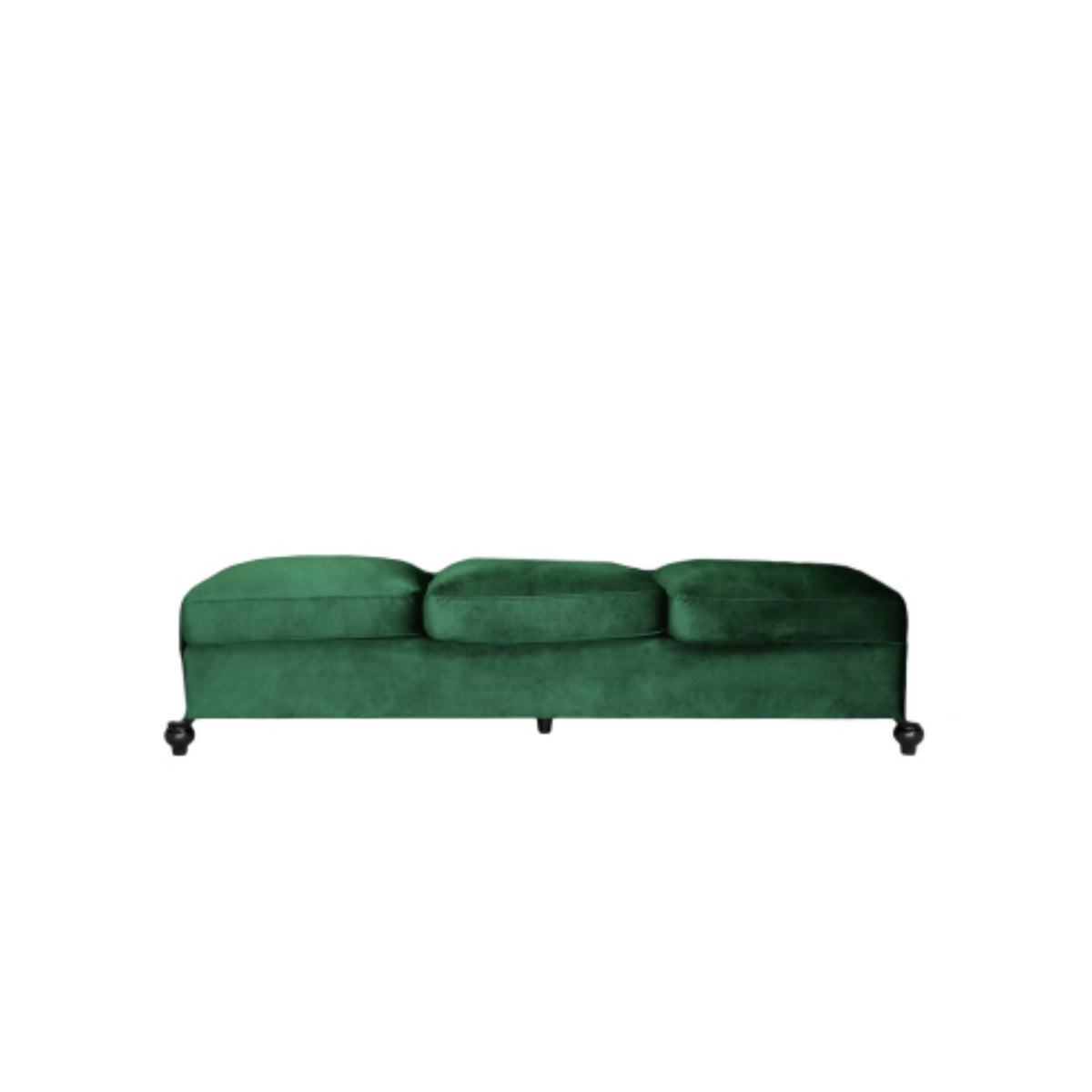 [SantaChoice] Durable 3-Seater Emerald Velvet Sofa, Combining Luxurious Comfort with Christmas Design, Perfect for Elegant Living Spaces, Featuring Plush Upholstery for Relaxation and a Touch of Sophisticated Style