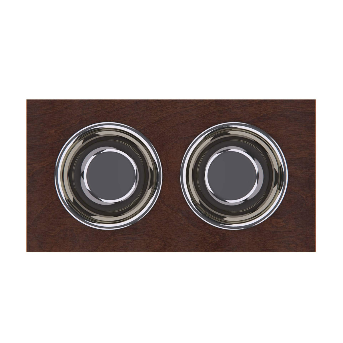 Raised Dog Bowl Stand with Internal Storage, Elevated Dog Bowls with Double Stainless Steel Dish Separate Design Easy Reach Pet Diner for Cats & Dogs